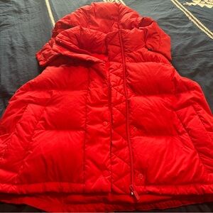 lululemon Red Puffer Vest